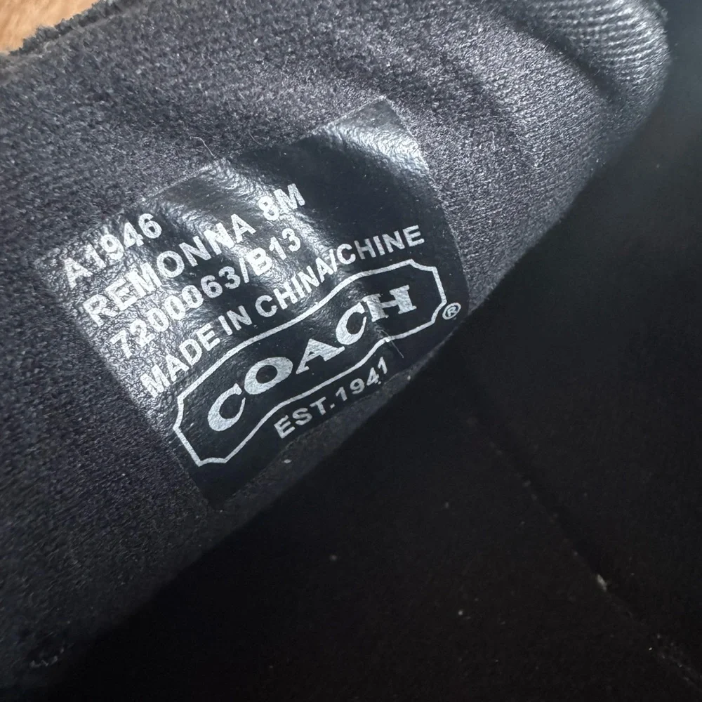 Coach Black Remonna Signature Sneakers - Picture 8 of 8